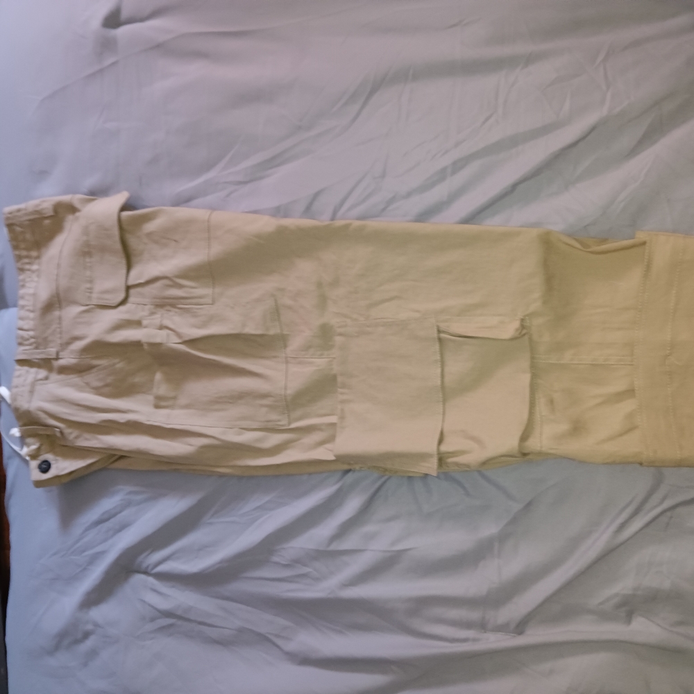 Beige Cargo Pants
